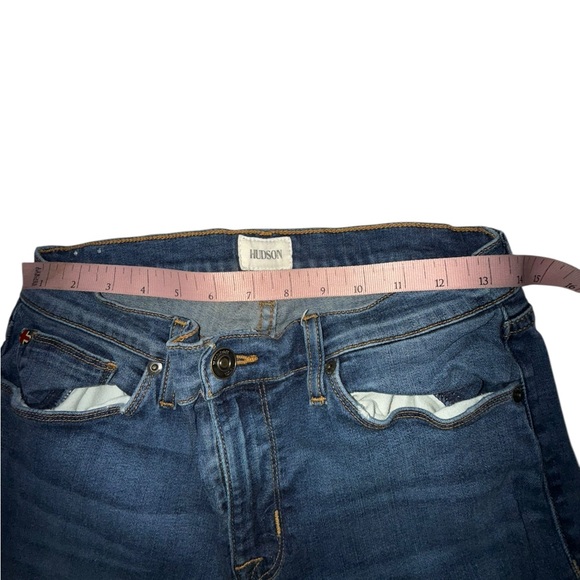 Hudson Jeans Relaxed Fit Distressed Blue Denim Size 30 - Picture 3 of 6